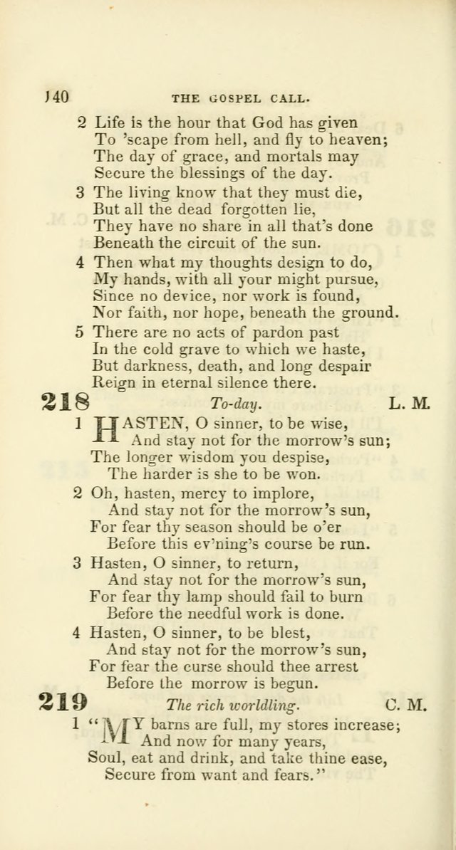 Hymns: selected and original, for public and private worship (60th ed., 1st rev. ed.) page 140