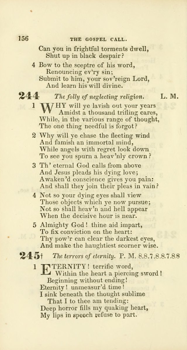 Hymns: selected and original, for public and private worship (60th ed., 1st rev. ed.) page 156