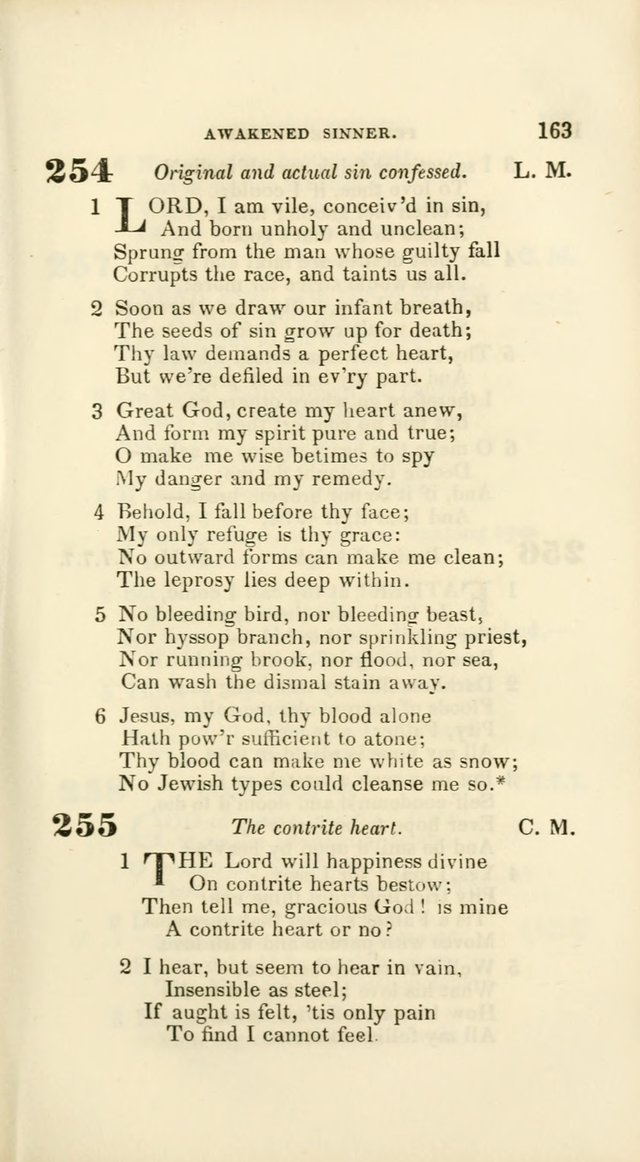 Hymns: selected and original, for public and private worship (60th ed., 1st rev. ed.) page 163