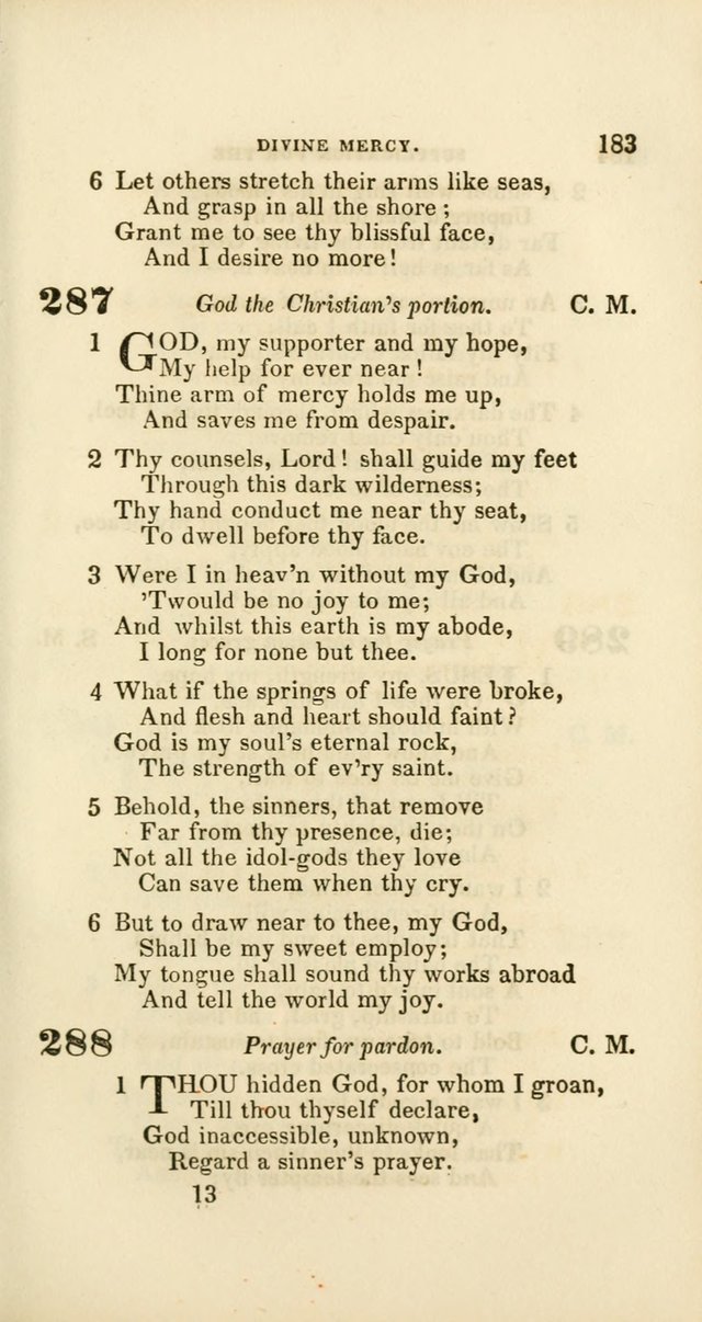 Hymns: selected and original, for public and private worship (60th ed., 1st rev. ed.) page 183