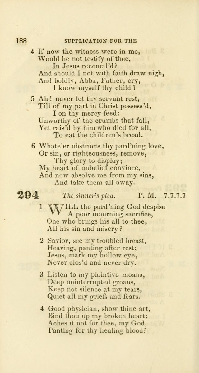 Hymns: selected and original, for public and private worship (60th ed., 1st rev. ed.) page 188