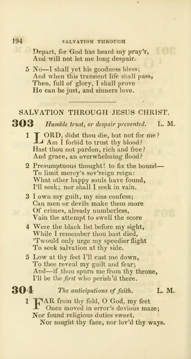 Hymns: selected and original, for public and private worship (60th ed., 1st rev. ed.) page 194