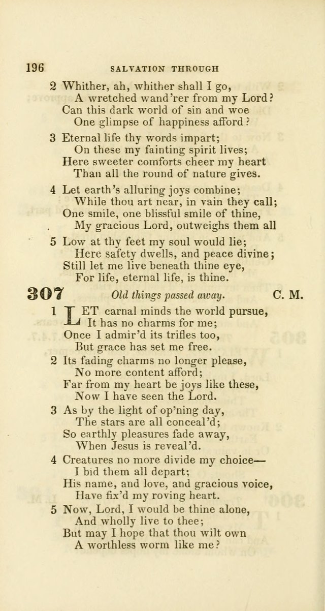 Hymns: selected and original, for public and private worship (60th ed., 1st rev. ed.) page 196