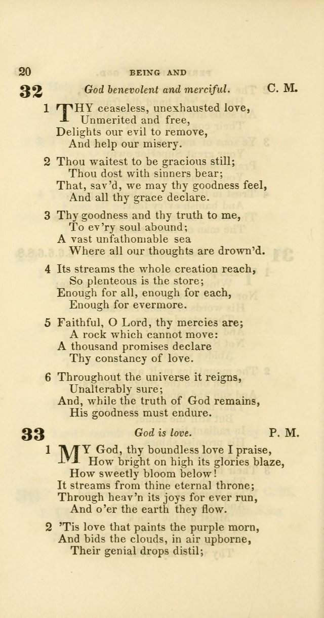 Hymns: selected and original, for public and private worship (60th ed., 1st rev. ed.) page 20