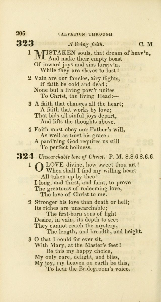 Hymns: selected and original, for public and private worship (60th ed., 1st rev. ed.) page 206