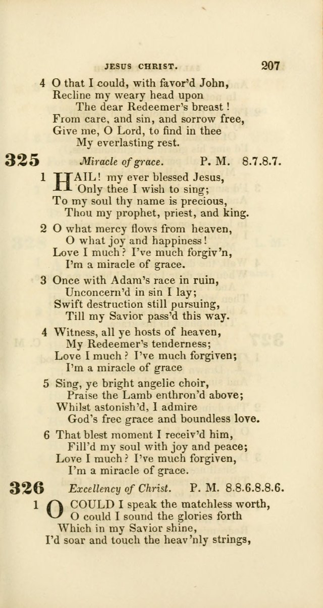 Hymns: selected and original, for public and private worship (60th ed., 1st rev. ed.) page 207