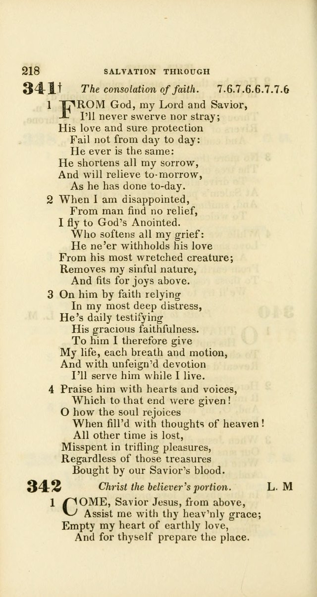 Hymns: selected and original, for public and private worship (60th ed., 1st rev. ed.) page 218