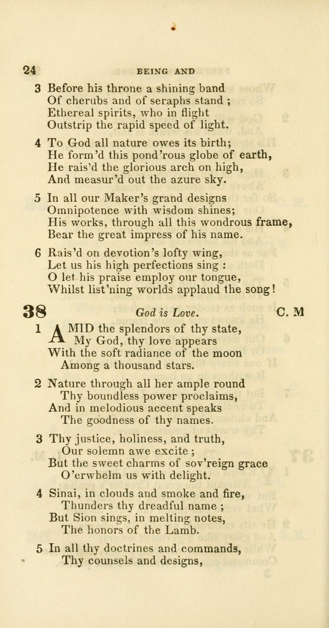 Hymns: selected and original, for public and private worship (60th ed., 1st rev. ed.) page 24