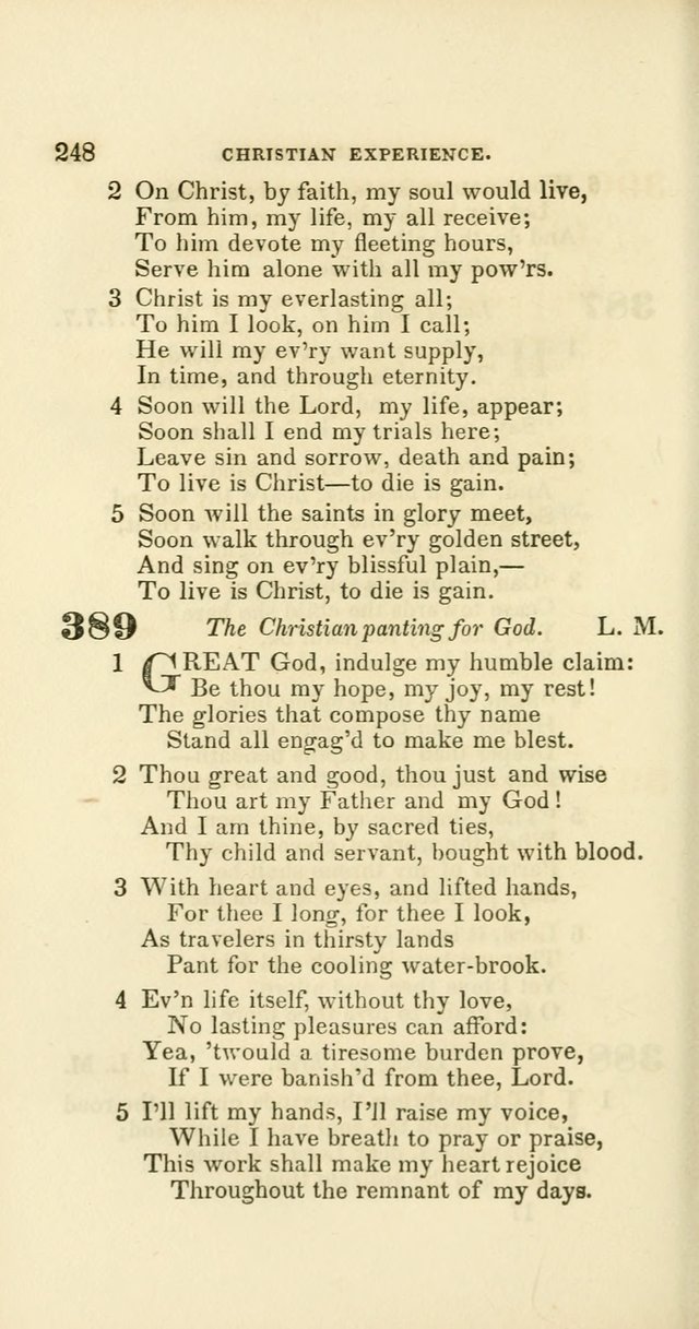 Hymns: selected and original, for public and private worship (60th ed., 1st rev. ed.) page 248