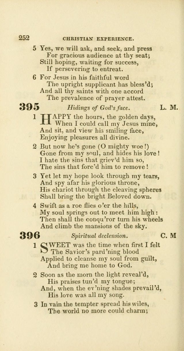 Hymns: selected and original, for public and private worship (60th ed., 1st rev. ed.) page 252