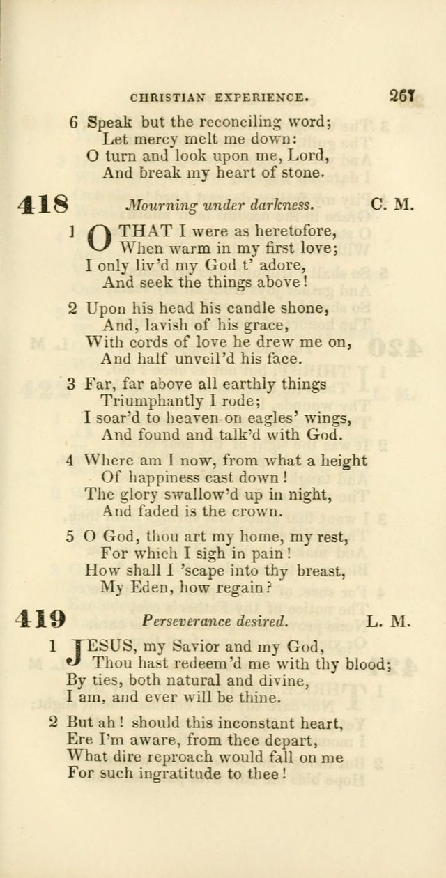 Hymns: selected and original, for public and private worship (60th ed., 1st rev. ed.) page 267