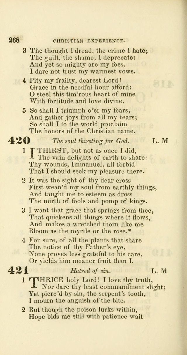 Hymns: selected and original, for public and private worship (60th ed., 1st rev. ed.) page 268