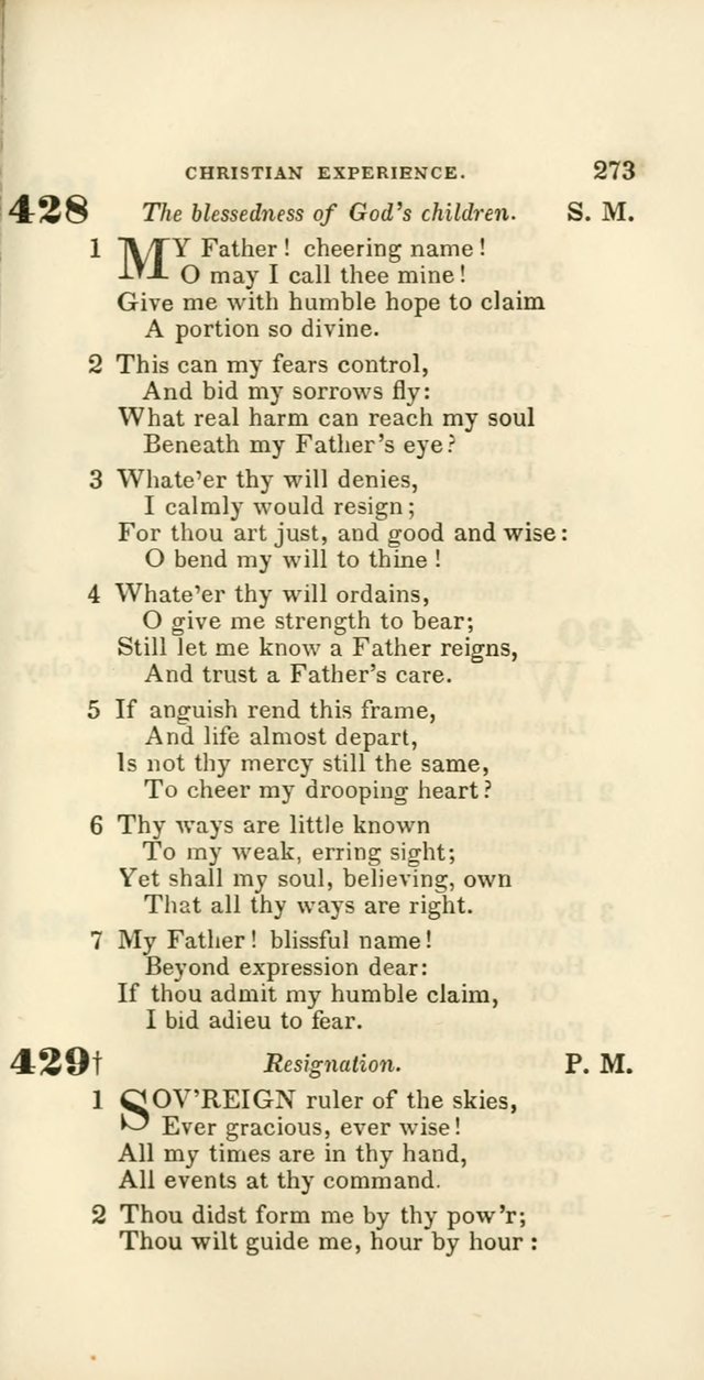 Hymns: selected and original, for public and private worship (60th ed., 1st rev. ed.) page 273