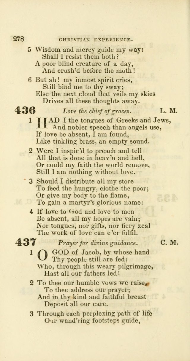 Hymns: selected and original, for public and private worship (60th ed., 1st rev. ed.) page 278