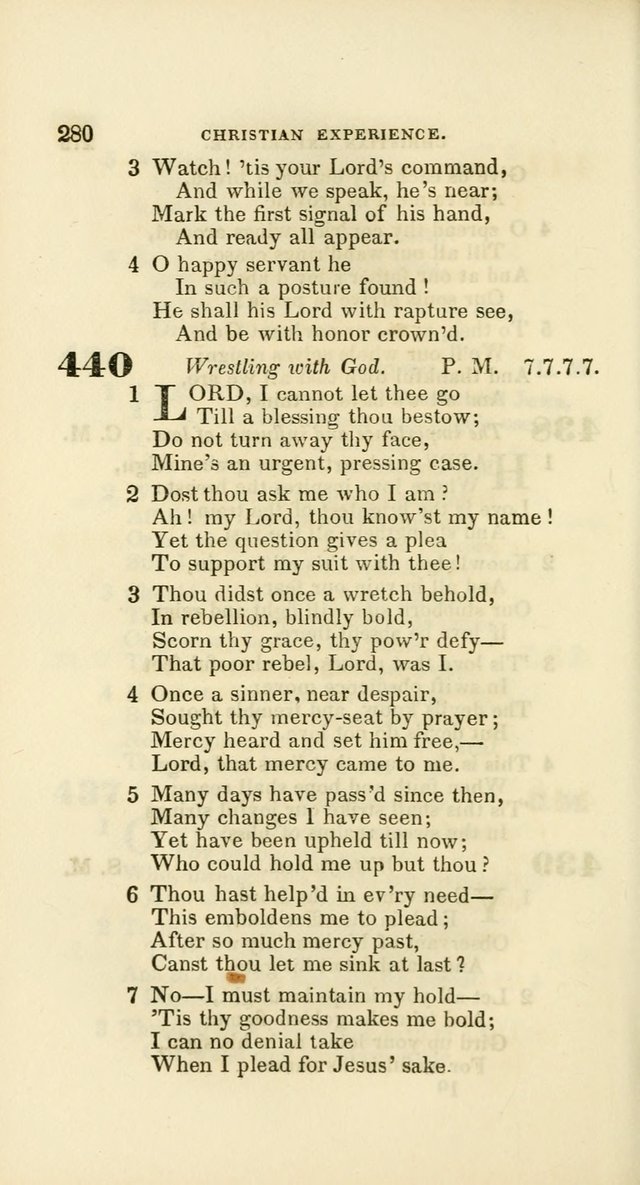 Hymns: selected and original, for public and private worship (60th ed., 1st rev. ed.) page 280