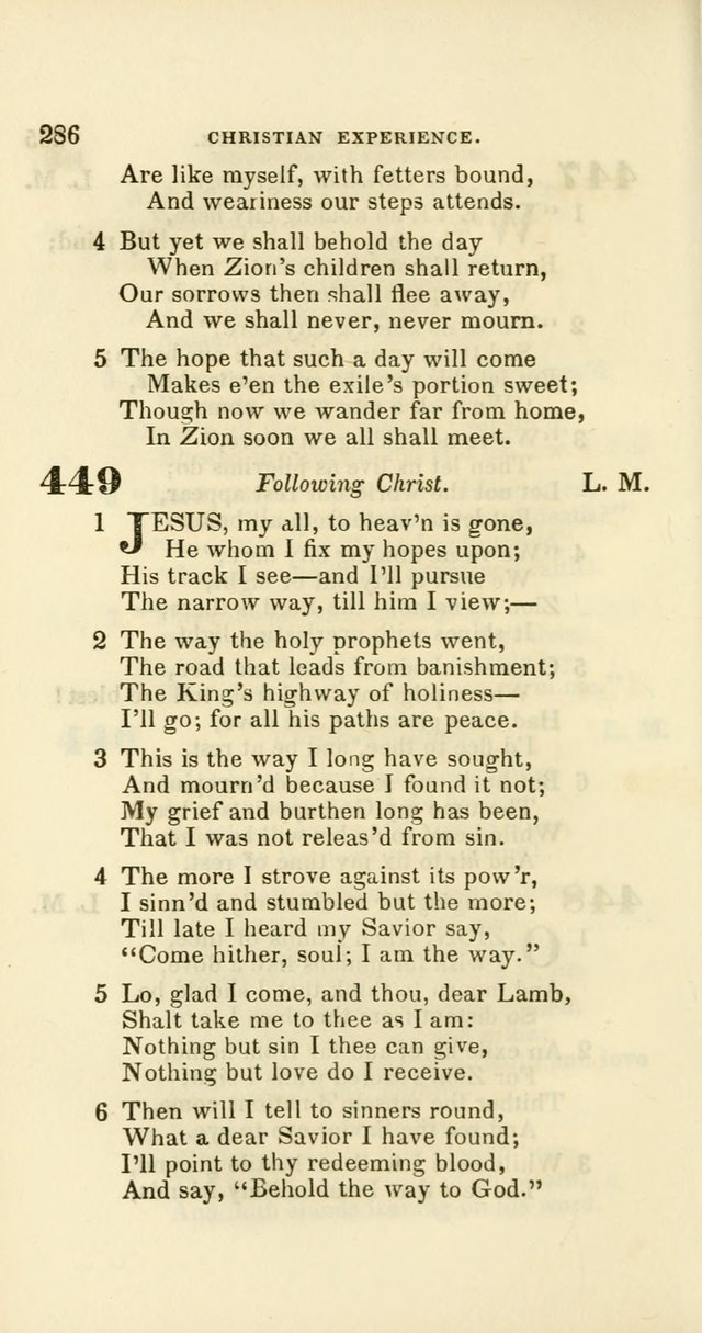 Hymns: selected and original, for public and private worship (60th ed., 1st rev. ed.) page 286