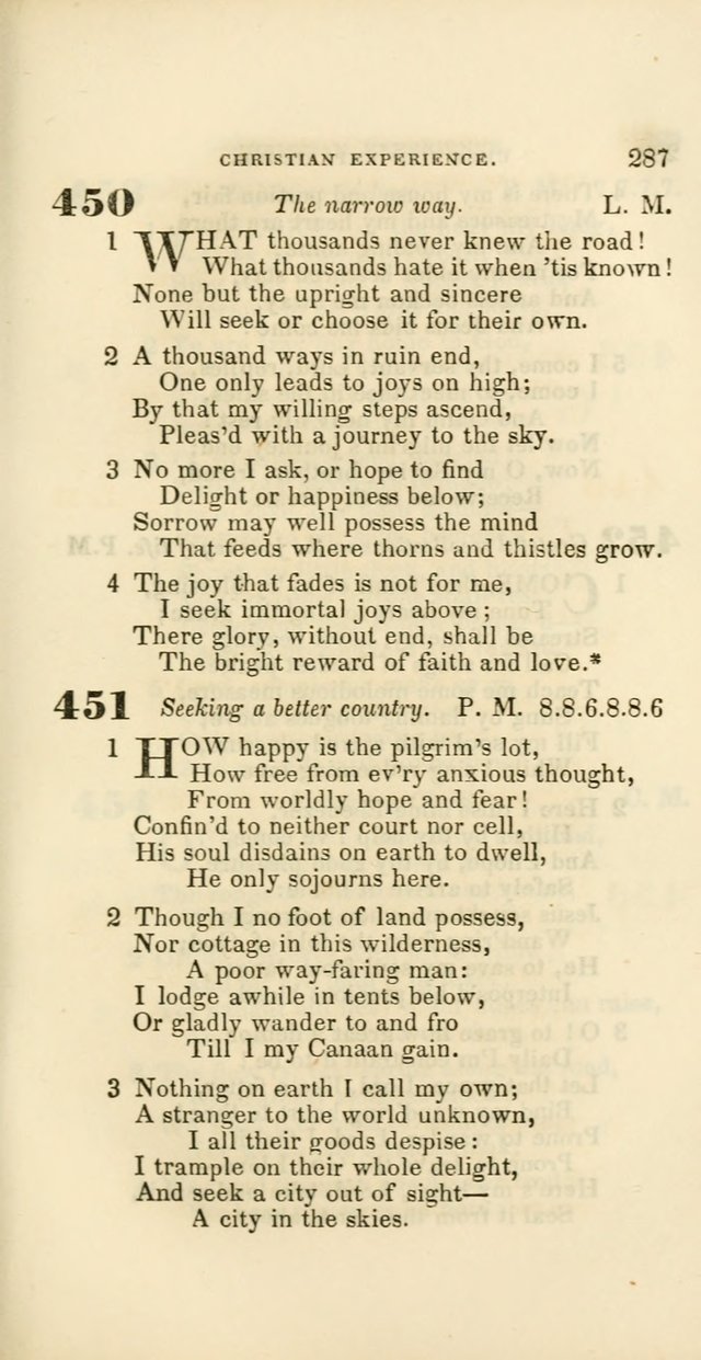 Hymns: selected and original, for public and private worship (60th ed., 1st rev. ed.) page 287