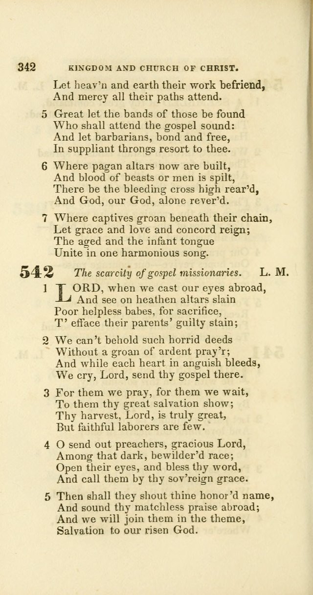 Hymns: selected and original, for public and private worship (60th ed., 1st rev. ed.) page 342