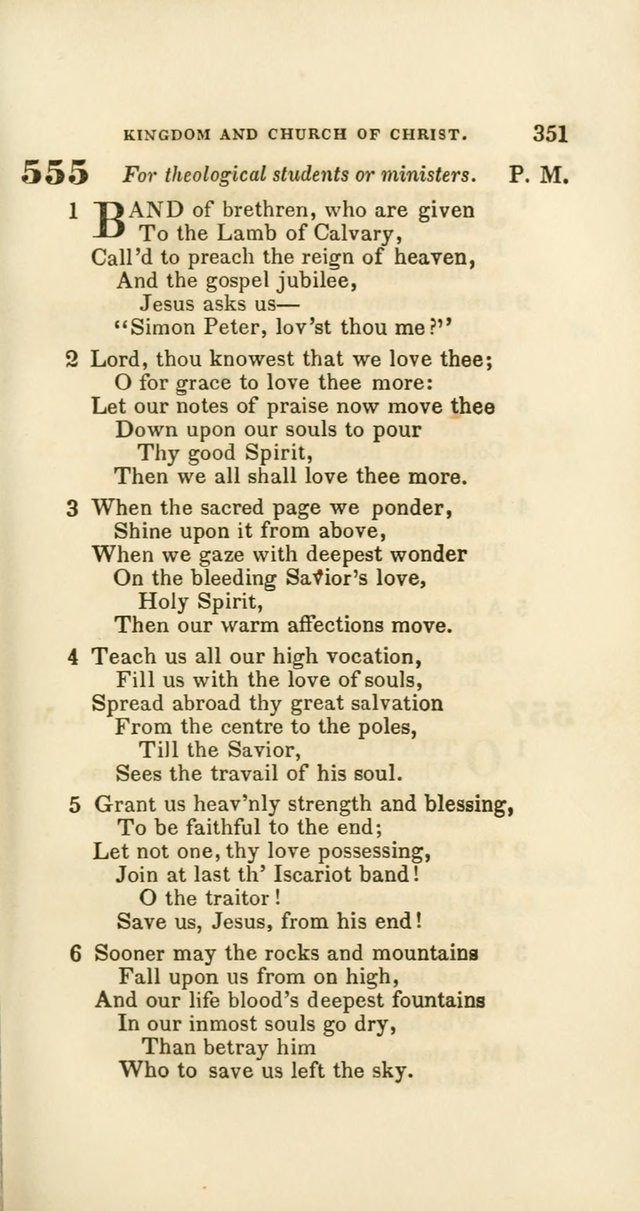 Hymns: selected and original, for public and private worship (60th ed., 1st rev. ed.) page 351