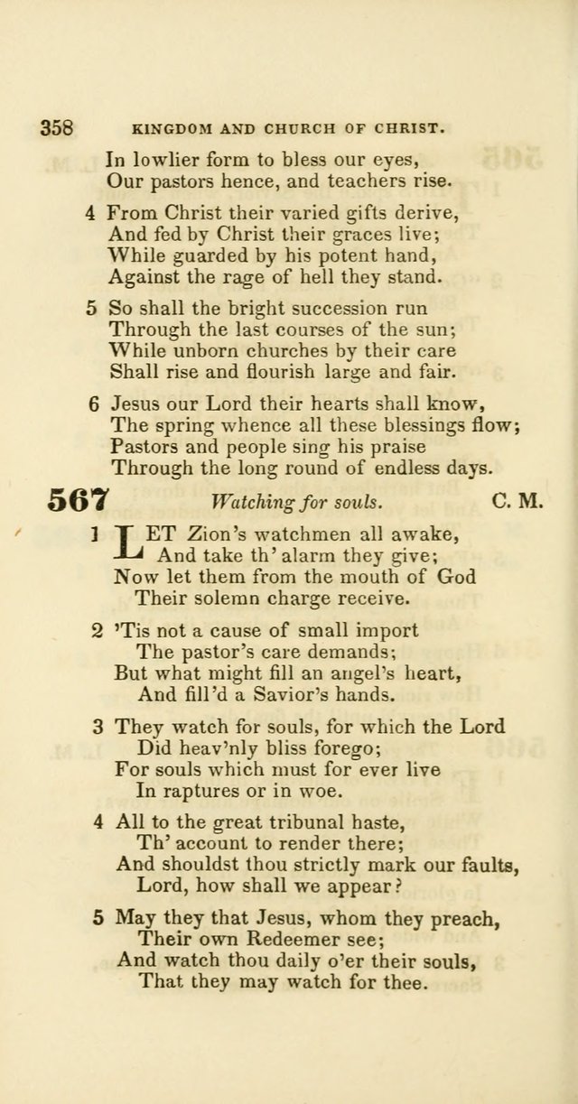 Hymns: selected and original, for public and private worship (60th ed., 1st rev. ed.) page 358