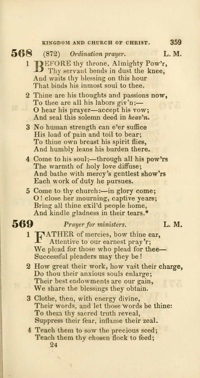 Hymns: selected and original, for public and private worship (60th ed., 1st rev. ed.) page 359