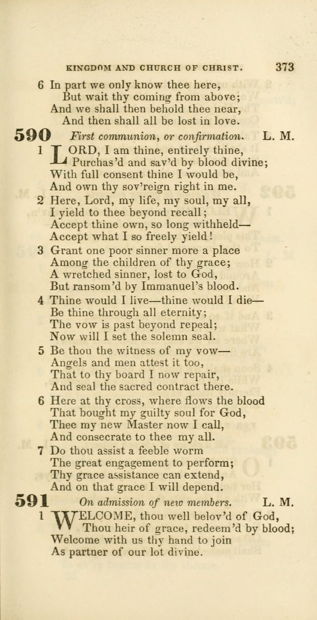 Hymns: selected and original, for public and private worship (60th ed., 1st rev. ed.) page 373