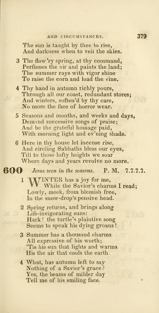 Hymns: selected and original, for public and private worship (60th ed., 1st rev. ed.) page 379