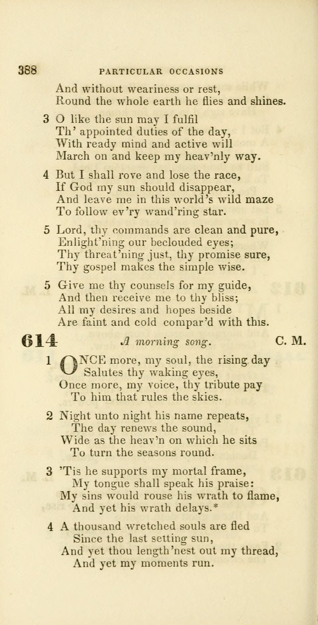 Hymns: selected and original, for public and private worship (60th ed., 1st rev. ed.) page 388