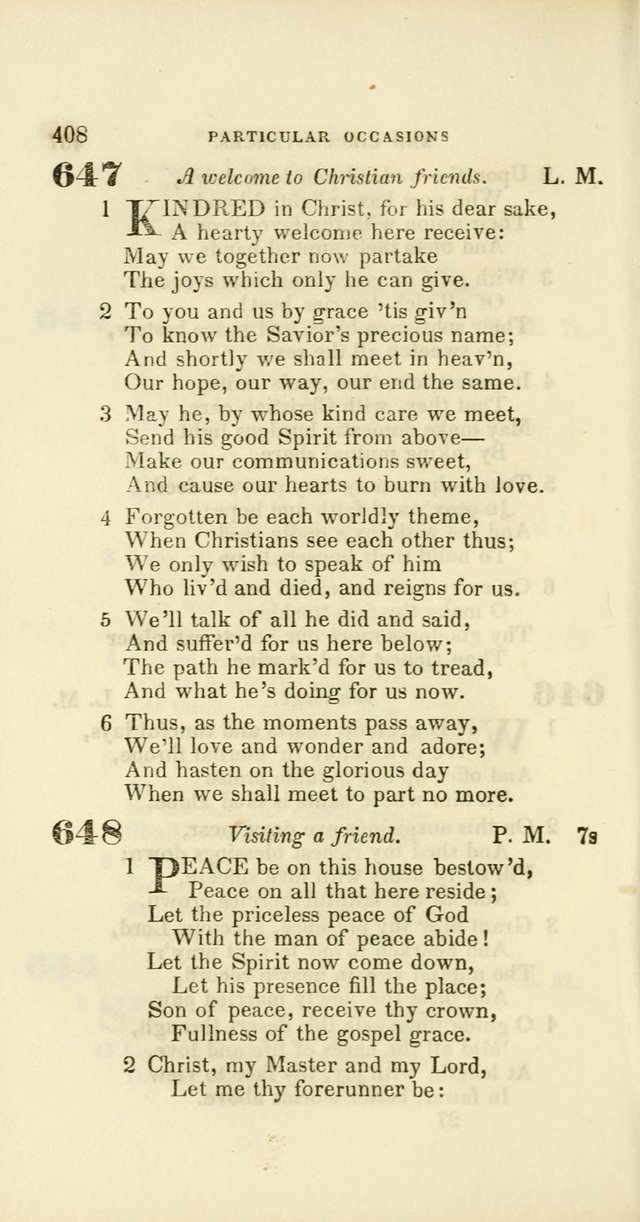 Hymns: selected and original, for public and private worship (60th ed., 1st rev. ed.) page 408