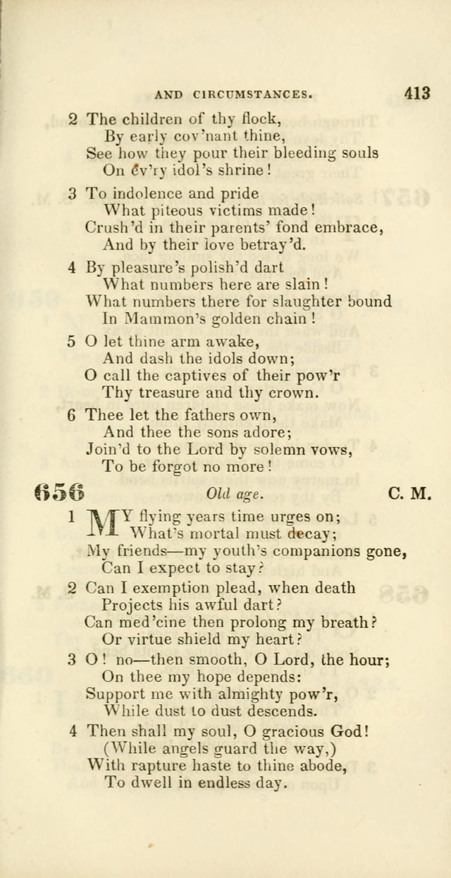 Hymns: selected and original, for public and private worship (60th ed., 1st rev. ed.) page 413