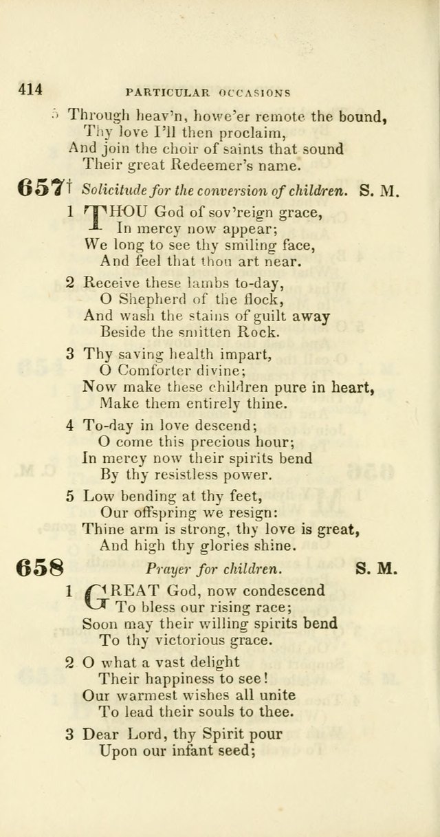 Hymns: selected and original, for public and private worship (60th ed., 1st rev. ed.) page 414