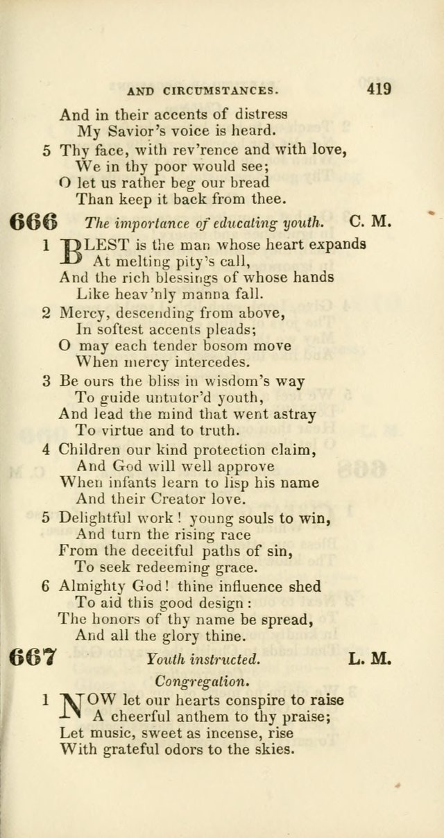 Hymns: selected and original, for public and private worship (60th ed., 1st rev. ed.) page 419