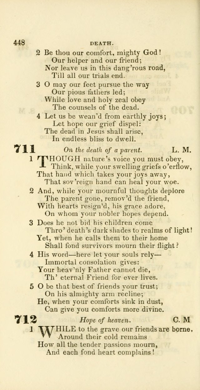 Hymns: selected and original, for public and private worship (60th ed., 1st rev. ed.) page 448