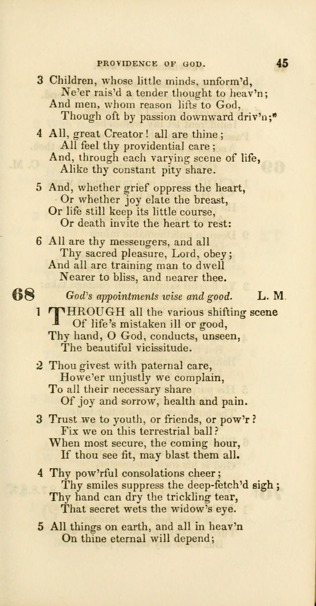 Hymns: selected and original, for public and private worship (60th ed., 1st rev. ed.) page 45