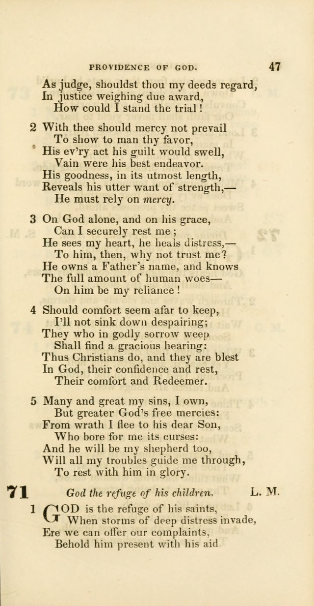 Hymns: selected and original, for public and private worship (60th ed., 1st rev. ed.) page 47