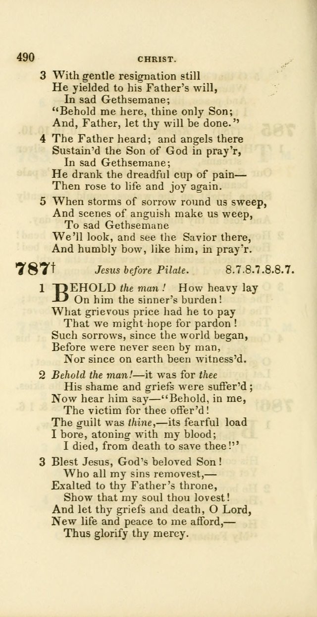 Hymns: selected and original, for public and private worship (60th ed., 1st rev. ed.) page 490