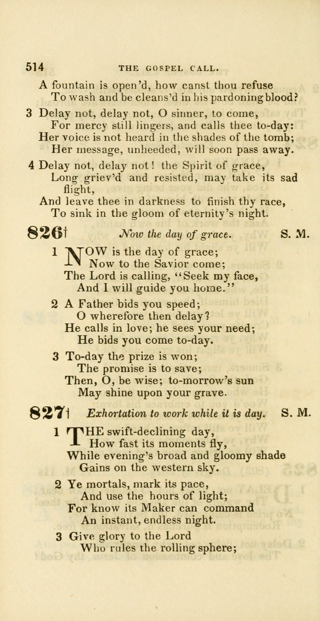 Hymns: selected and original, for public and private worship (60th ed., 1st rev. ed.) page 514