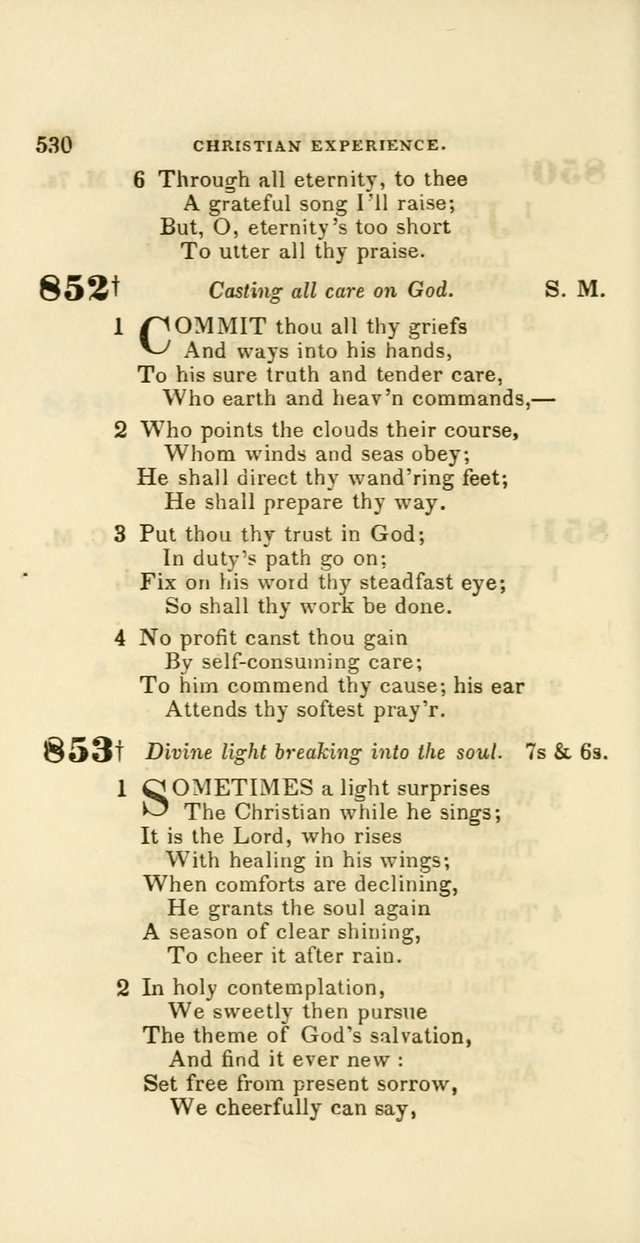 Hymns: selected and original, for public and private worship (60th ed., 1st rev. ed.) page 530