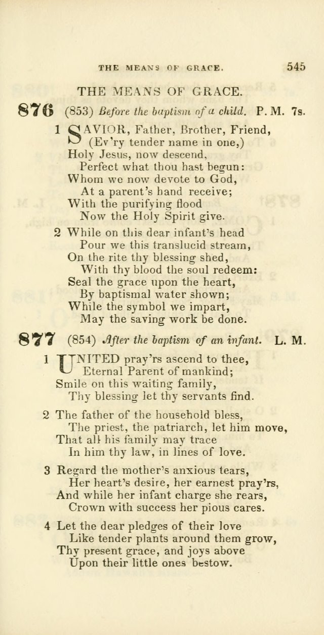 Hymns: selected and original, for public and private worship (60th ed., 1st rev. ed.) page 545