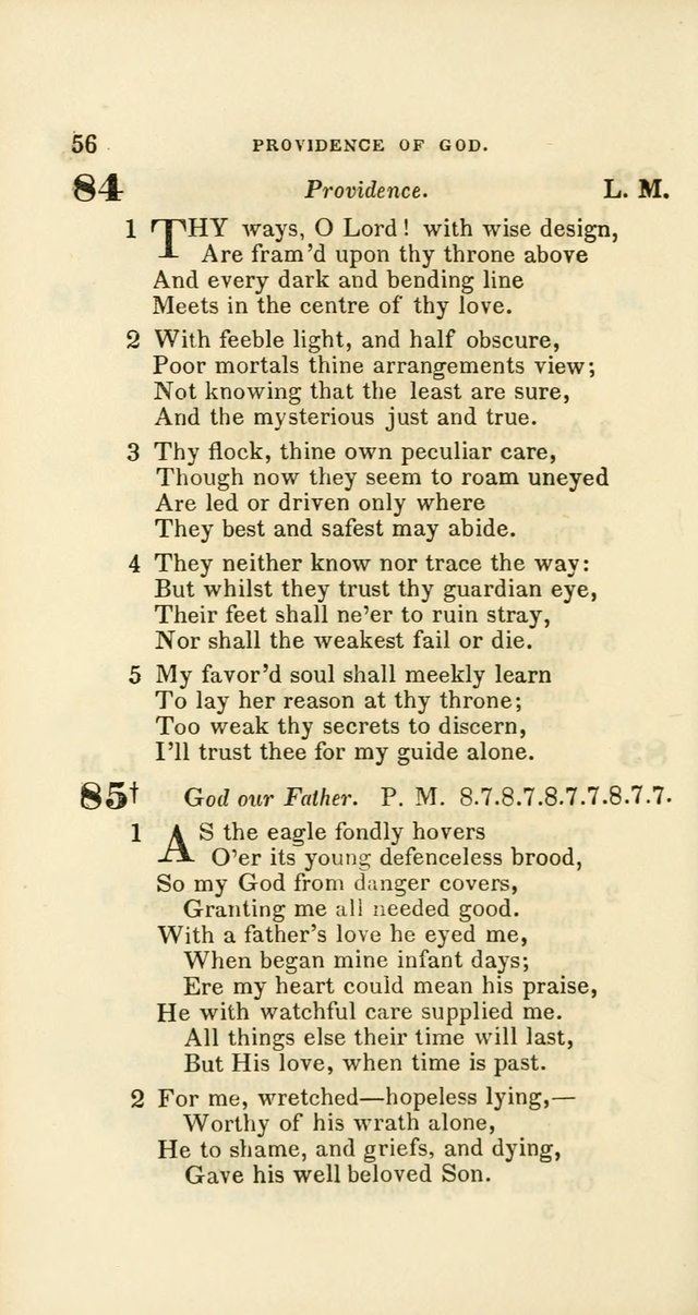 Hymns: selected and original, for public and private worship (60th ed., 1st rev. ed.) page 56