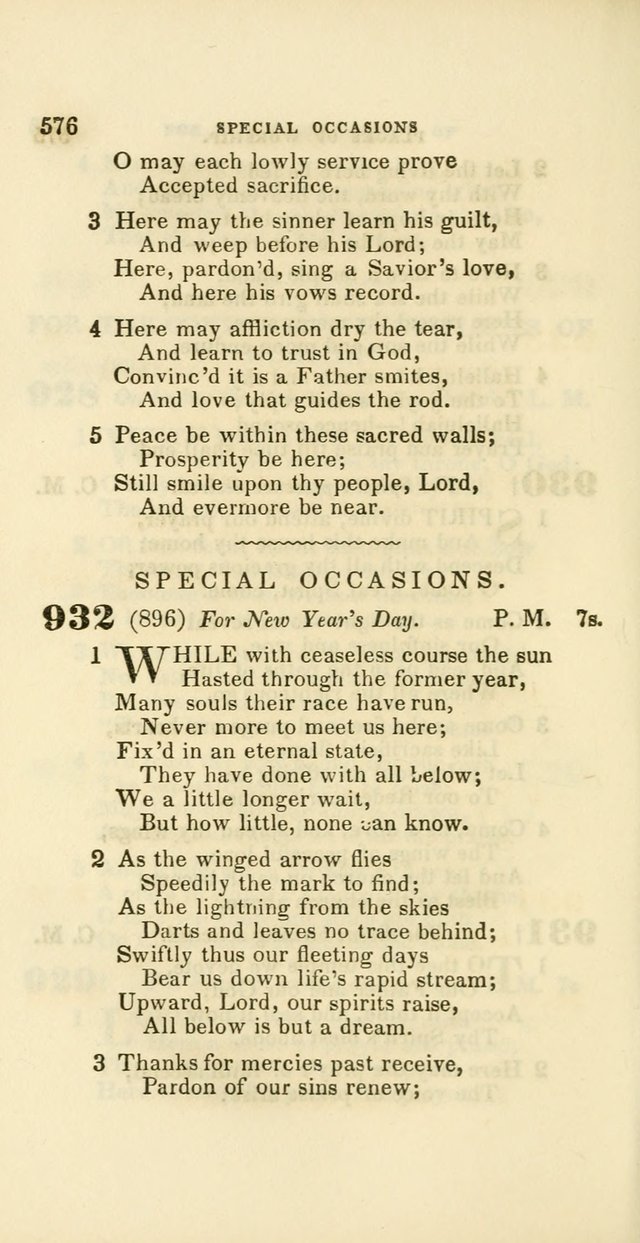 Hymns: selected and original, for public and private worship (60th ed., 1st rev. ed.) page 576