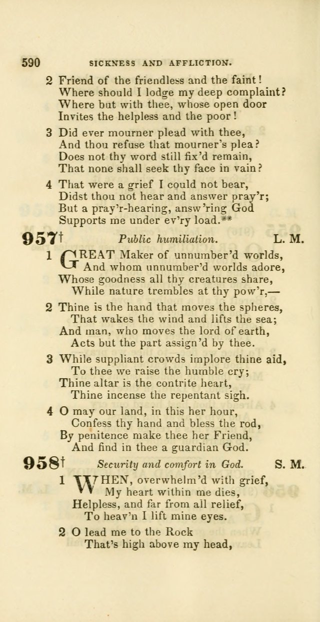 Hymns: selected and original, for public and private worship (60th ed., 1st rev. ed.) page 590