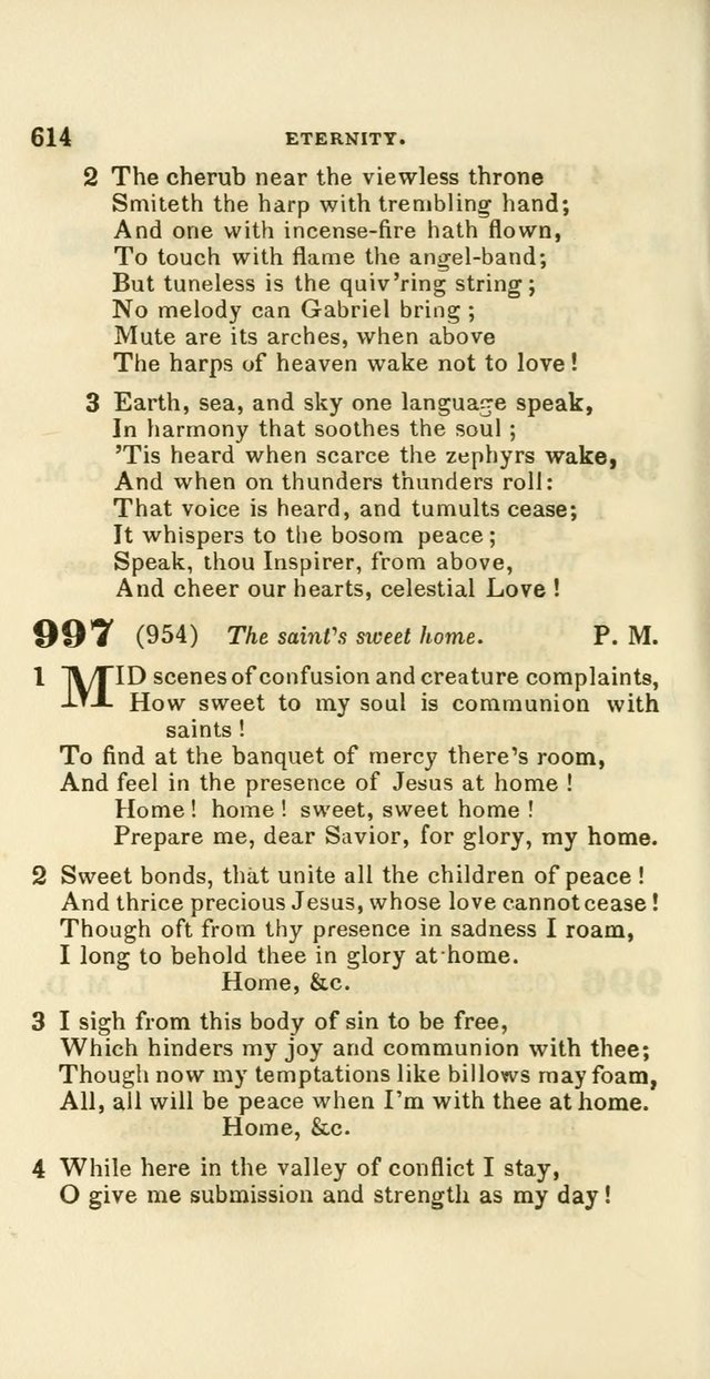 Hymns: selected and original, for public and private worship (60th ed., 1st rev. ed.) page 614