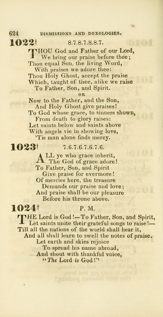 Hymns: selected and original, for public and private worship (60th ed., 1st rev. ed.) page 624