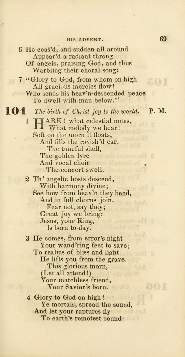 Hymns: selected and original, for public and private worship (60th ed., 1st rev. ed.) page 69