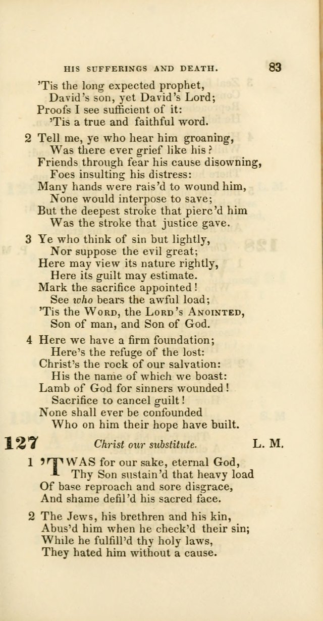 Hymns: selected and original, for public and private worship (60th ed., 1st rev. ed.) page 83