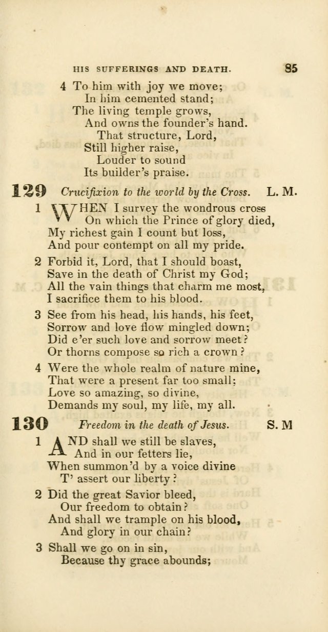 Hymns: selected and original, for public and private worship (60th ed., 1st rev. ed.) page 85