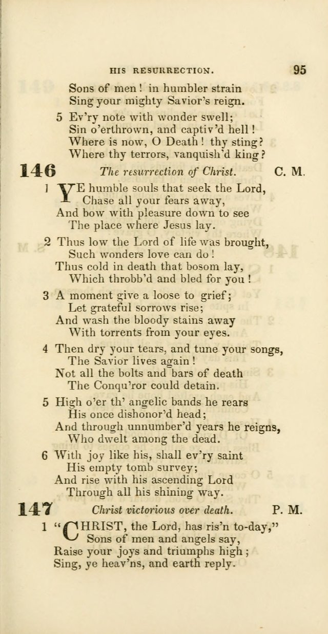 Hymns: selected and original, for public and private worship (60th ed., 1st rev. ed.) page 95