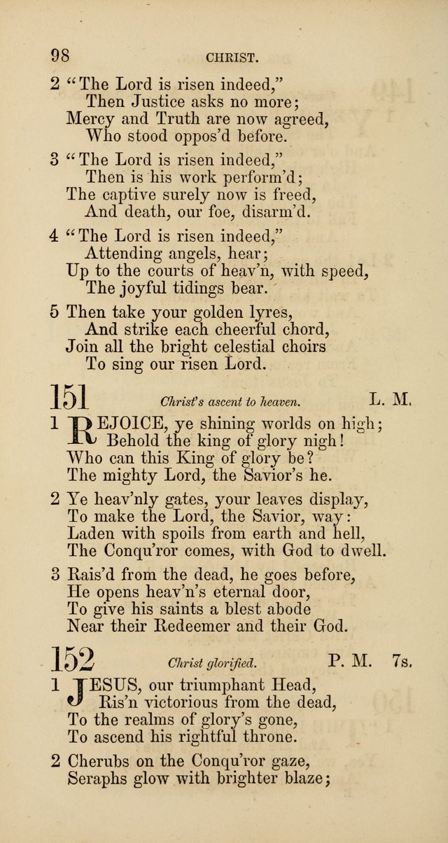 Hymns: selected and original, for public and  private worship (4th ed. 3rd rev. ed.) page 102