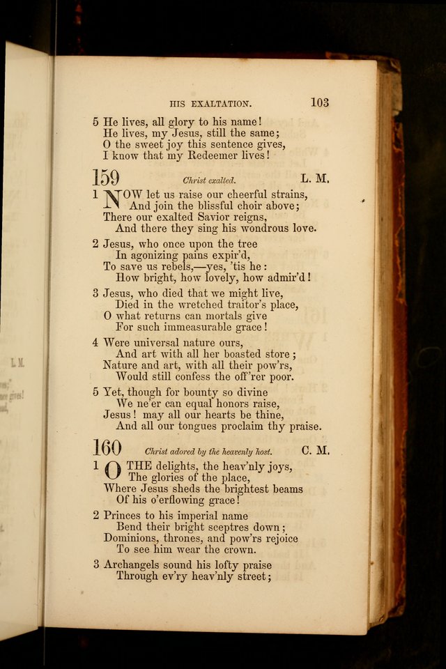 Hymns: selected and original, for public and  private worship (4th ed. 3rd rev. ed.) page 109